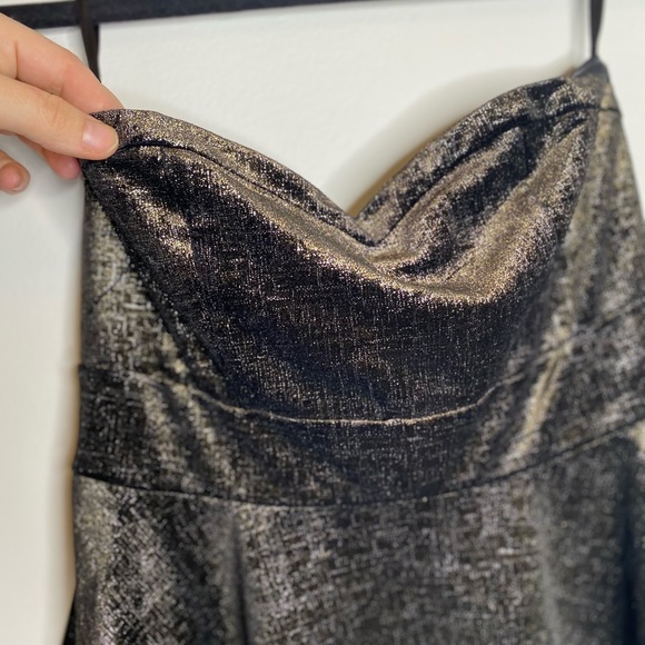 Free People Fit Flare Shattered Strapless Dress - Picture 10 of 11